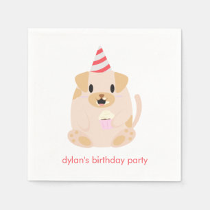 Guardanapo De Papel Partido de aniversário de criança bonito do cão