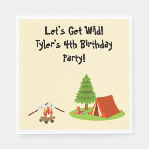 Guardanapo De Papel Partido de Camping Personalizado Napkins