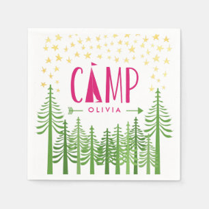 Guardanapo De Papel Partido de Glamping