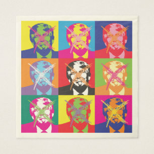 Guardanapo De Papel Partido de Impeachment de Popart Trump