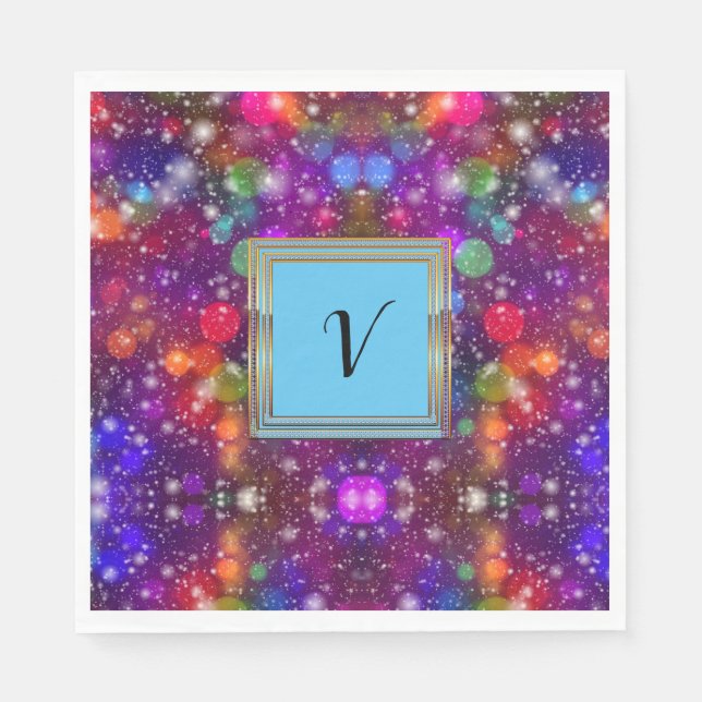 Guardanapo De Papel Partido de inverno dos Padrões de Na moda modernos (Frente)