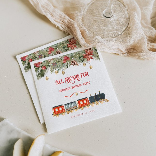 Guardanapo De Papel Partido de Natal Polar Express (Criador carregado)