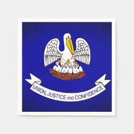 Guardanapo De Papel Partido de Papel de Bandeira do Estado da Louisian