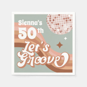 Guardanapo De Papel Partido Disco Napkins dos anos 70