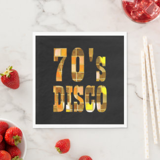 Guardanapo De Papel Partido Disco Napkins dos anos 70