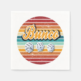 Guardanapo De Papel Partido do Bunco da Vintage