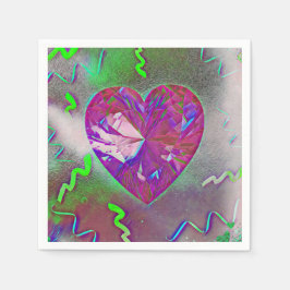 Guardanapo De Papel Partido do Coração