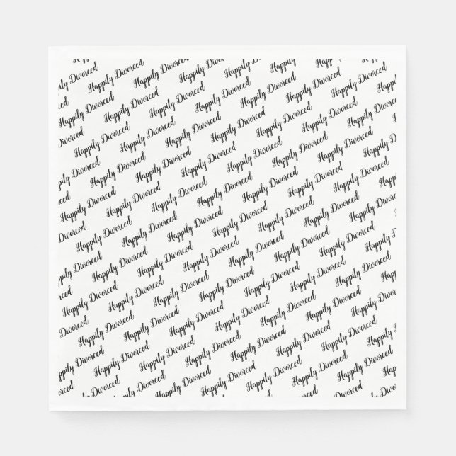 Guardanapo De Papel Partido do Divórcio (Frente)