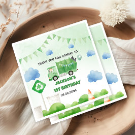 Guardanapo De Papel Partido do primeiro aniversario de Lixo