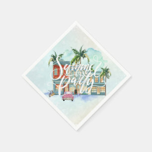 Guardanapo De Papel Partido do verão das noites de Havana