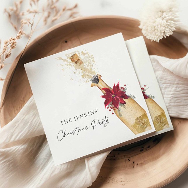 Guardanapo De Papel Partido dos Cocktail de Natal (Christmas Cocktail Party Paper Napkins)