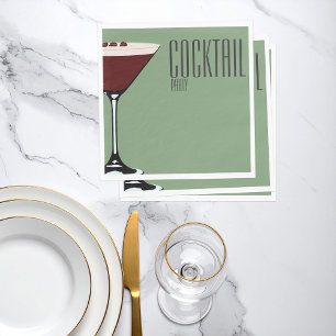 Guardanapo De Papel Partido dos Cocktail Espresso Martini Napkin