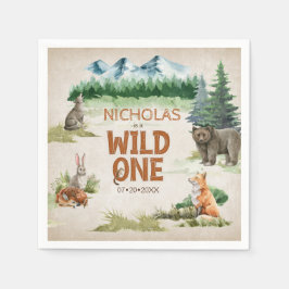 Guardanapo De Papel Partido dos primeiros aniversarios Selvagens de An