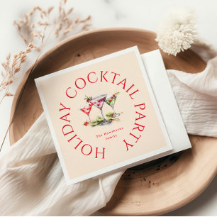 Guardanapo De Papel Partido Elegante dos Cocktail de Natal