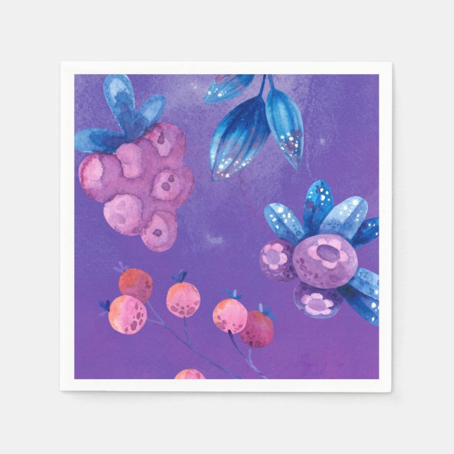 Guardanapo De Papel Partido Frost Berry Winter (Frente)