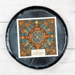 Guardanapo De Papel Partido Geométrico Mosaico de Aposentação de Vidro