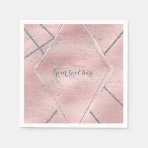 Guardanapo De Papel Partido Glam do desenhista da faísca cor-de-rosa