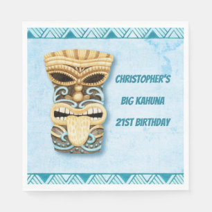 Guardanapo De Papel Partido grande havaiano de Tiki Luau Kahuna