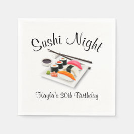 Guardanapo De Papel Partido Janto Sushi