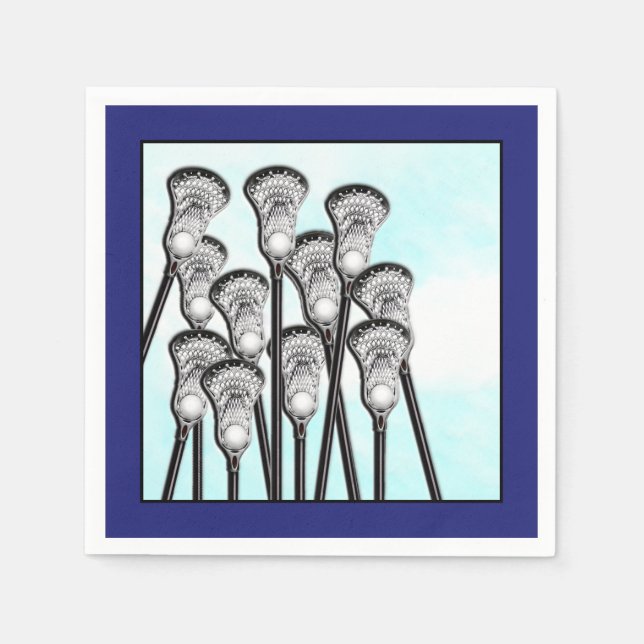 Guardanapo De Papel Partido Lacrosse (Frente)