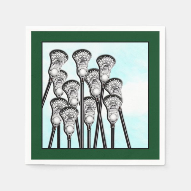 Guardanapo De Papel Partido Lacrosse (Frente)