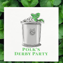 Guardanapo De Papel Partido Mint Julep Horserraded Horse Race Derby