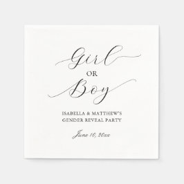 Guardanapo De Papel Partido Moderno Elegante Minimalista da Revenda de