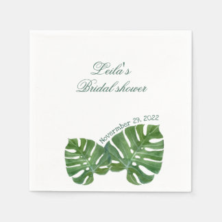 Guardanapo De Papel Partido Monstera