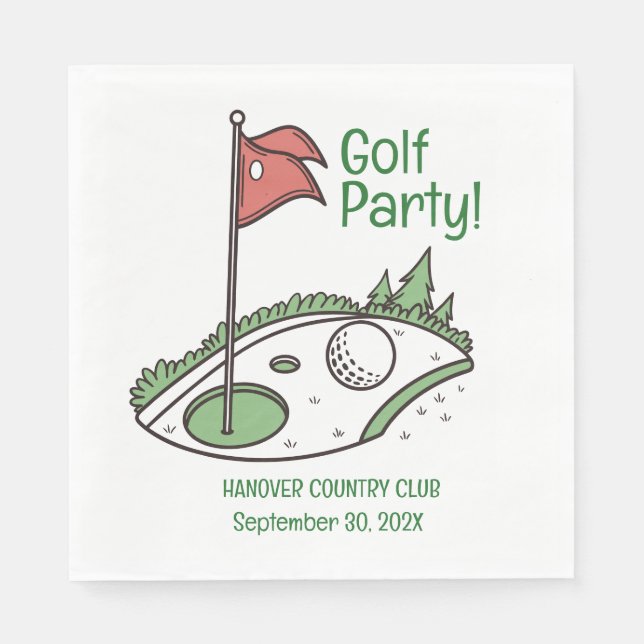 Guardanapo De Papel Partido Napkin da Liga Golf (Frente)