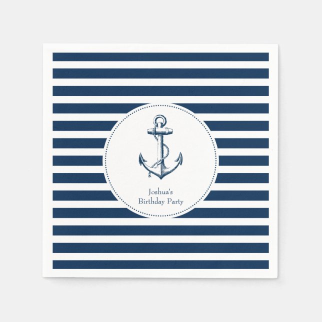 Guardanapo De Papel Partido Náutico Napkins (Frente)