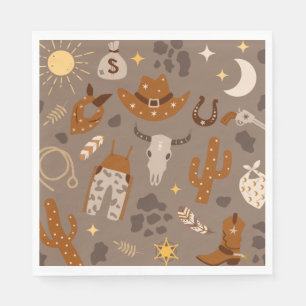 Guardanapo De Papel Partido Ocidental Napkins Partido do Cowboy Napk