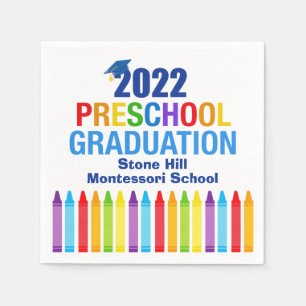 Guardanapo De Papel Partido Personalizado Crayon de Graduação em Pr