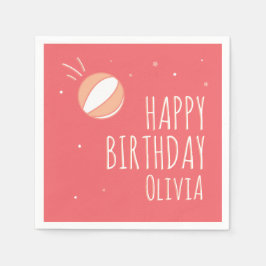 Guardanapo De Papel Partido Personalizado de Aniversário de Basquete