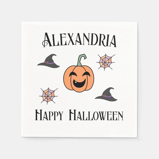Guardanapo De Papel Partido Personalizado do Halloween (Frente)