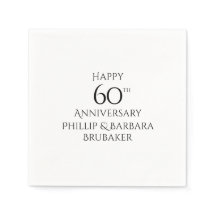 Partido Personalizado Elegante Simples 60º Anivers