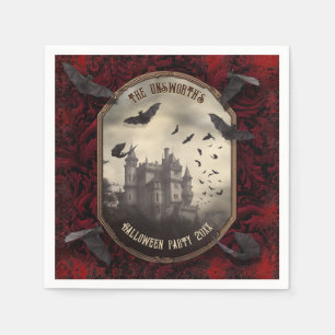 Guardanapo De Papel Partido Romântico do Vampiro do Castelo do Hallowe