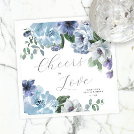 Guardanapo De Papel Partido Romântico dos Chás de panela Azuis Azuis