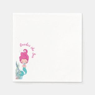 Guardanapo De Papel Partido Sereia primeiro aniversario ONEder the Sea