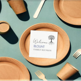 Guardanapo De Papel Partido Sindicato da Família da Árvore Popular