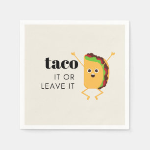 Guardanapo De Papel Partido Taco Napkins