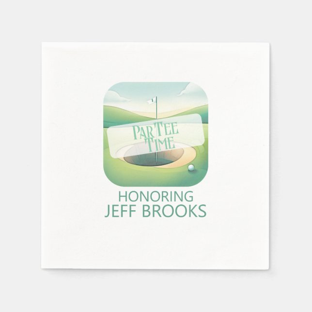 Guardanapo De Papel Partido Tema Golf (Frente)