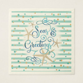 Guardanapo De Papel Partido Tropical "Saudações do SEAson"