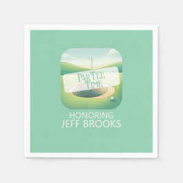 Guardanapo De Papel Partido Verde do Tema Golf