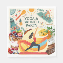 Guardanapo De Papel Partido Yoga e Brunch