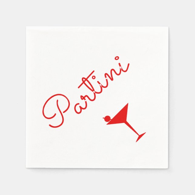 Guardanapo De Papel Partini Martini Cocktail (Frente)