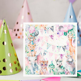 Guardanapo De Papel Parto de Safari Selgle Cute