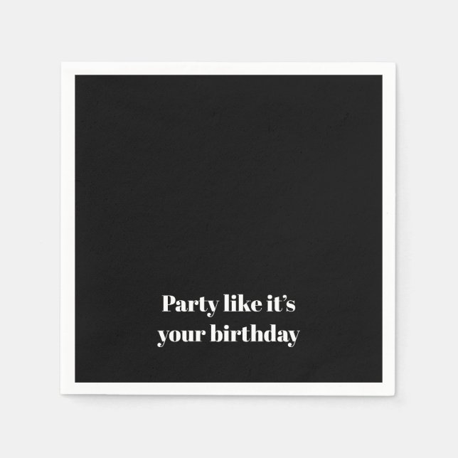 Guardanapo De Papel 'Party Like It's Your Birthday' Birthday Party (Frente)