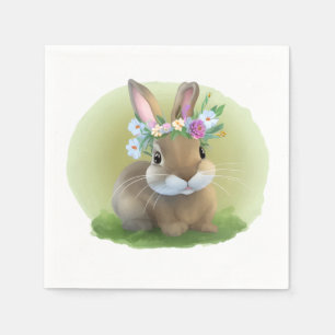 Guardanapo De Papel Páscoa bonita Bunnypara um humor positivo
