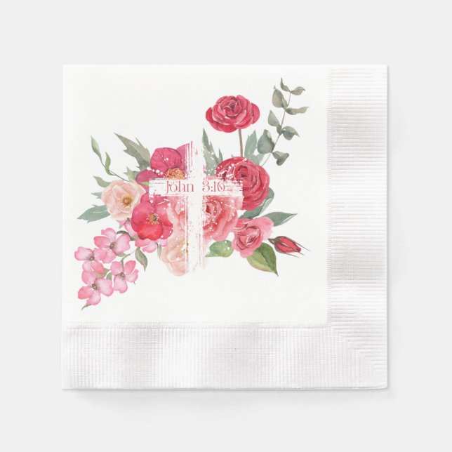 Guardanapo De Papel Páscoa/Cruz/John3:16/Jesus (Frente)