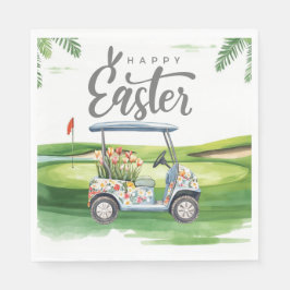 Guardanapo De Papel Páscoa de golfe para aquarela de golfe de primaver